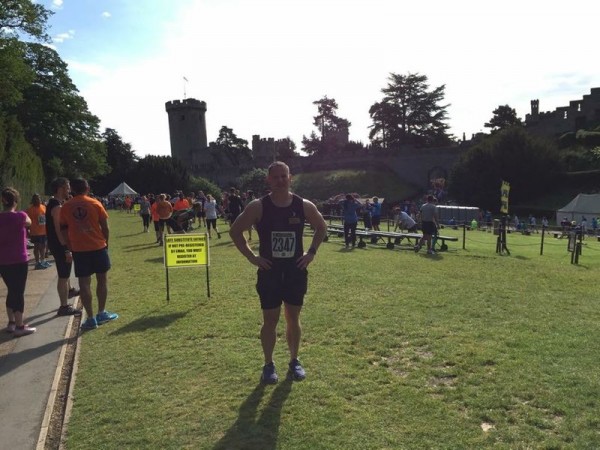 Phil Sims, personal trainer at Warwick Castle for the Two Castles 10K run