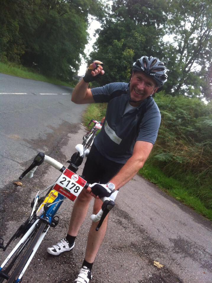 Simon beats the Malvern Hill on the cycling sportive! 